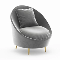 Серый персиковый стул