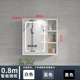 tủ gương nhà tắm thông minh Tủ gương thông minh Space nhôm gương phòng tắm treo tường có kệ đựng đồ phòng tắm riêng biệt tích hợp tủ đựng đồ mẫu tủ gương phòng tắm tủ gương phòng tắm có đèn
