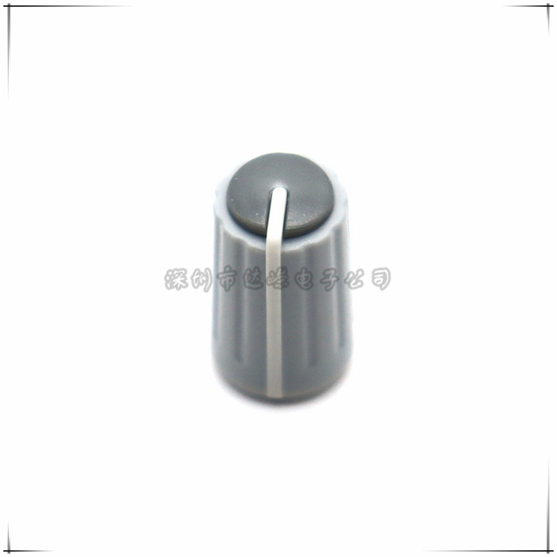 Grey10.5 × 18MM Plastic KNOB CAP Half axis type potentiometer KNOB CAP mixer Switch cap Tricolor cap