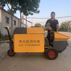 Бетононасос 细石混凝土输送泵小型二次构造柱泵上料机大颗粒混凝土输送地泵