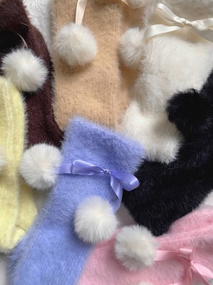 taobao agent Japanese demi-season keep warm doll, long cute socks, Lolita style, increased thickness