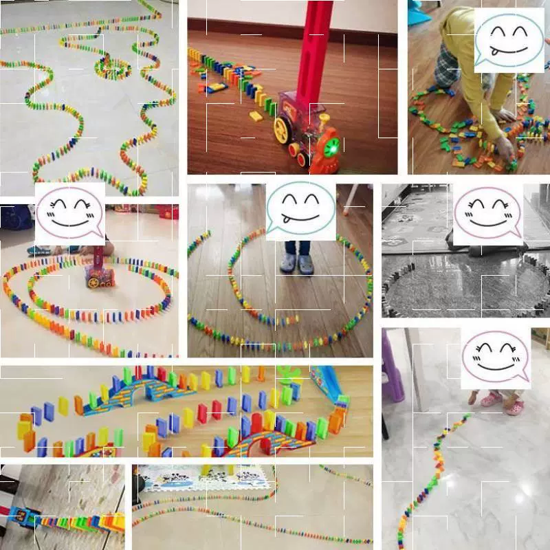 Gạch domino tự động cấp phép cho đồ chơi trẻ em - Khối xây dựng