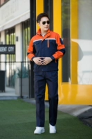 Оранжевое плечо -Hided Blue One Top (полиэфирный хлопок)