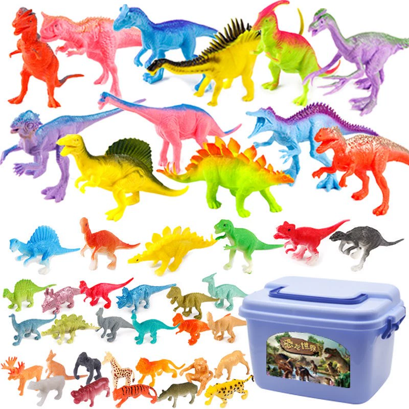 . Động vật đồ chơi khủng long lớn Tyrannosaurus rex gói mô hình cao su mềm trẻ em cậu bé món quà đồ chơi - Khác