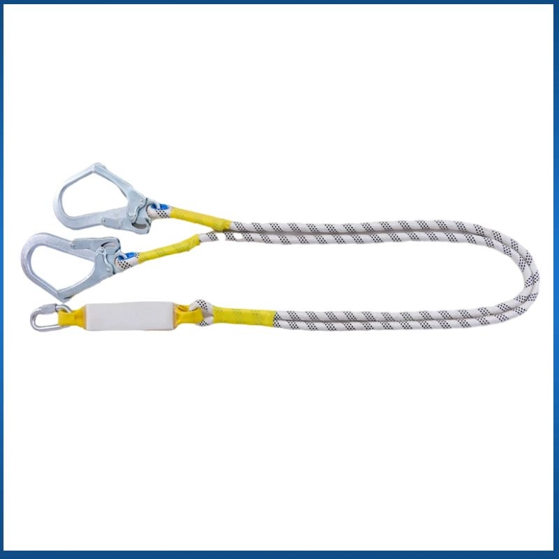 dây đai toàn thân Móc đôi túi đệm dây an toàn móc dây đai an toàn kết nối dây dây nối dài lắp đặt điều hòa không khí dây đai an toàn làm việc ở độ cao cáp an toàn cầu thang dây bảo hộ làm việc trên cao 