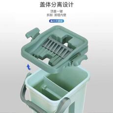 Нуля шваброй 免手洗拖把家用刮刮乐拖把桶一拖净懒人平板加厚刮刮乐拖地神器