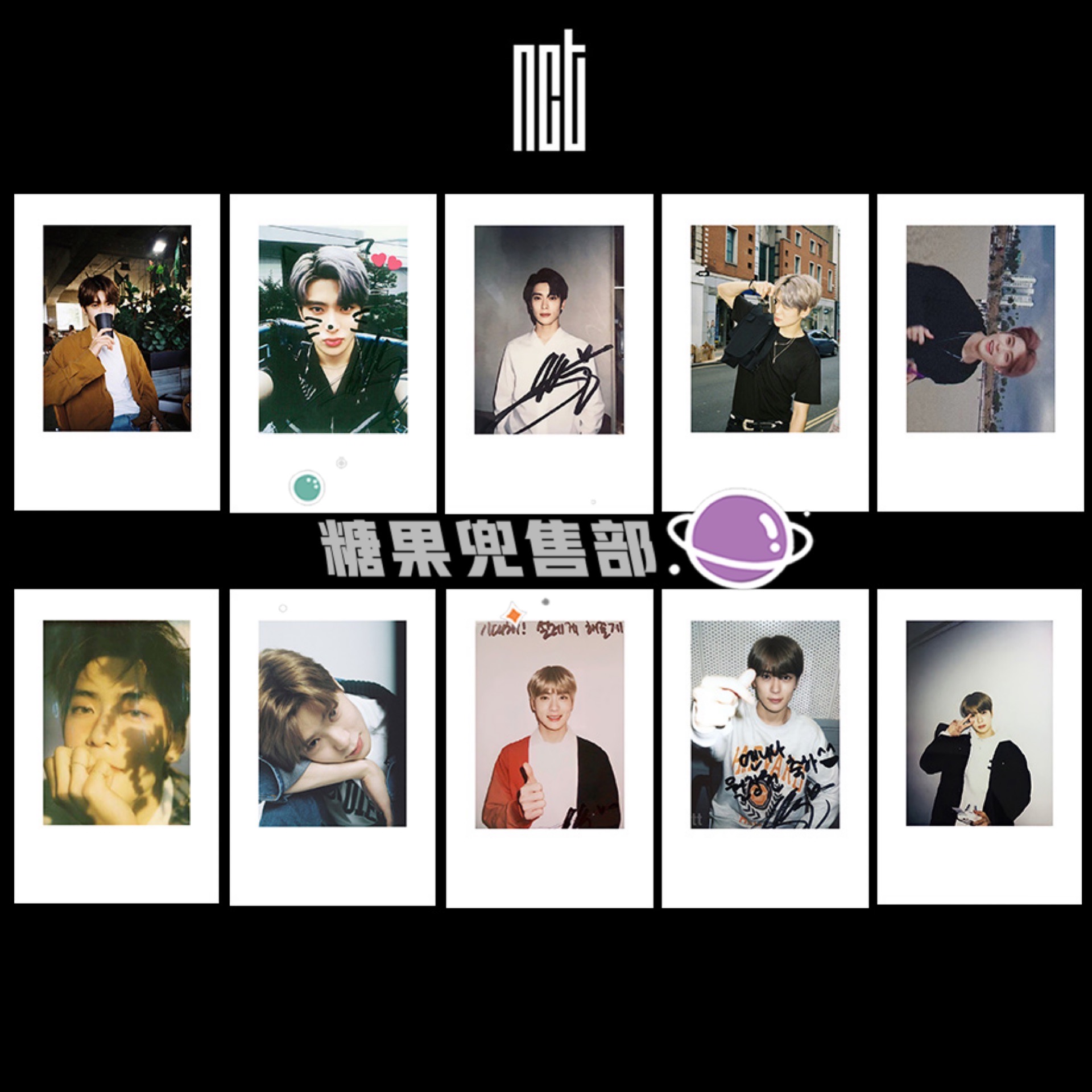 Zheng Zaiyu: A Set Of 10NCT Luo Jianmin Li Tairong Simple Ambition Sheng lucas Polaroid Small card Same periphery Collection Photo Hand account source material