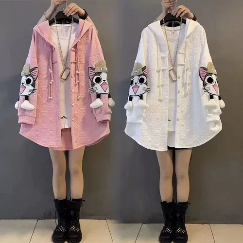 Универсальный кардиган, осенний приятный телу комплект, в западном стиле, большой размер, по фигуре