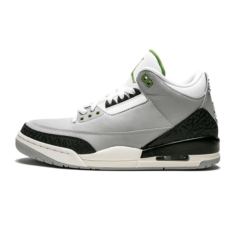 Aj3 ChlorophyllRetrojordanik Basketball shoes AJ3 Hiroshi Fujiwara black and white cement North Carolina blue Flaming red chlorophyll Men's and women's shoes