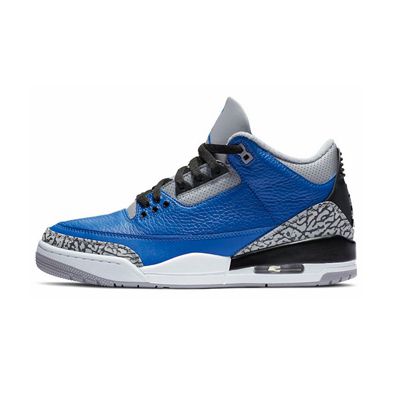 Aj3 Blue CementRetrojordanik Basketball shoes AJ3 Hiroshi Fujiwara black and white cement North Carolina blue Flaming red chlorophyll Men's and women's shoes