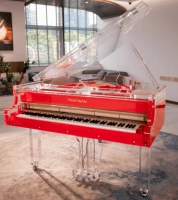 Красная прозрачная конфигурация импорта кристаллического пианино (за исключением автоматической системы производительности)