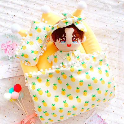 taobao agent Cotton doll, set, blanket, mattress, 20/15cm, bedding, three piece suit