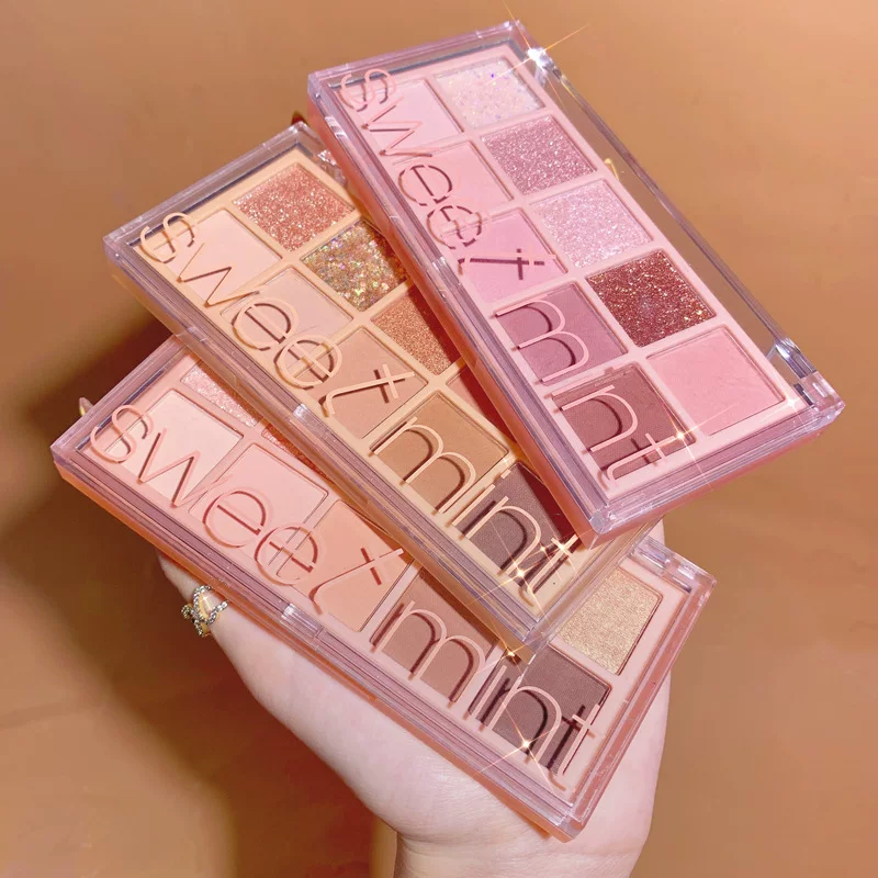 Палетка теней Ten-COLOR Ten Eye Shadow Plate Pearl Matteening Daedian