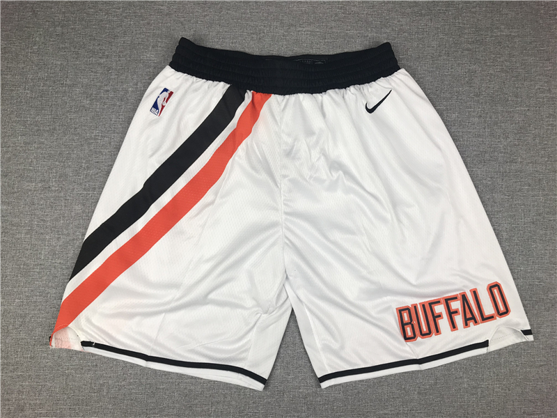 Clipper White Retro Pants21 years basket net Clippers Thunder Miami Heat Tripartite joint name New season City Edition Award Edition Embroidery Basketball pants shorts