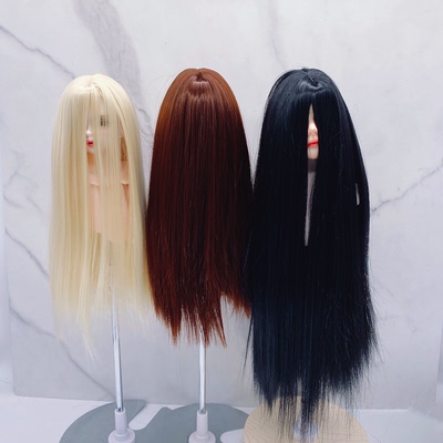 taobao agent 纵秀 Wig BJD hairlability straight hair can modify the hand -modified hair, curls, make the shape of the soft silk milk gold spot