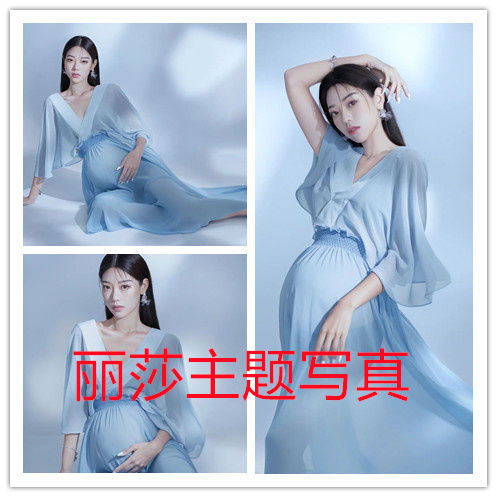 Photography props for pregnant, shiffon dress suitable for photo sessions for mother and baby