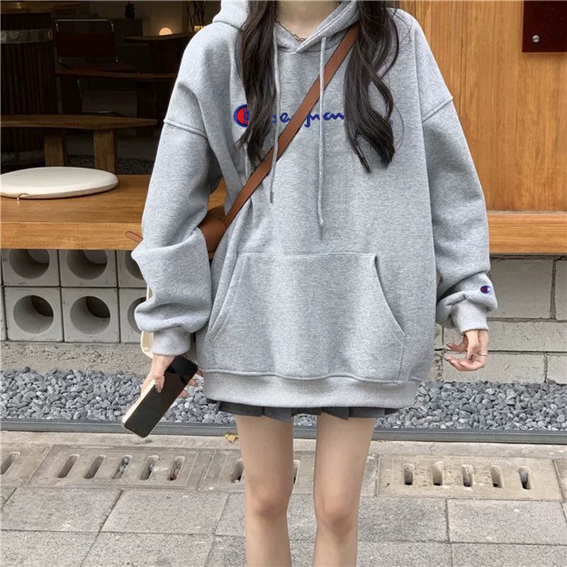 Demi-season hoody, warm jacket, Japanese version, for beloved, oversize, increased thickness
