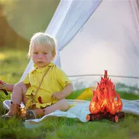 3D Cardboard Campfire Centerpiece Artificial Fire Fake