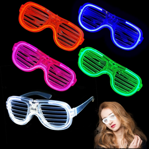 Gafas luminos lud de luz Fria, Lentes Flourescentes para