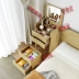 Tất cả gỗ nguyên khối phòng ngủ căn hộ nhỏ lưới bàn trang điểm màu đỏ tủ đầu giường tích hợp bàn trang điểm bàn trang điểm lật mini đơn giản kệ phòng khách Bộ đồ nội thất