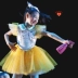 Xiaohe phong cách liên quần áo hiệu suất quần áo trẻ em biểu diễn quần áo múa vàng quần áo mùa hè chàng trai và cô gái trang phục hợp xướng - Trang phục Trang phục