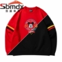 Li Ning Disney Mickey Chung nam Loose Loose Thể thao Áo len cao cổ AWDNB79-1 2 3 - Thể thao lông cừu / jumper áo khoác hoodie nam đẹp