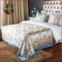 Jacquard khăn đuôi giường châu Âu sang trọng nhà hiện đại tối giản Bắc Âu Mỹ phong cách Trung Quốc phòng ngủ giường ngủ cờ giường mẫu ga phủ giường