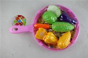 Trẻ em pan bếp đồ chơi thiết lập mô phỏng đồ dùng nhà bếp cậu bé nữ cắt trái cây nấu ăn nhà nấu ăn