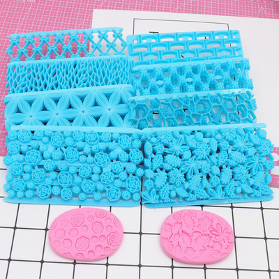 taobao agent Ultra -light clay flutter printing template tool Leaf rose snowflower bark printing flower base mold mold