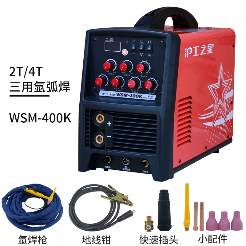 Thượng Hải Hugong WSM-400E DC máy hàn hồ quang argon IGBT mô-đun xung thép không gỉ công nghiệp loại 315K hàn điện máy hàn tig jasic 250s Máy hàn tig