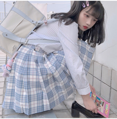 taobao agent Walnut JK [Little Prince] Spot Japanese Mao Mao Noodle Original JK Uniform Skirt Cute Sweet Powder School Confidence
