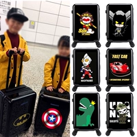 Trẻ em của trường hợp xe đẩy cậu bé 20 inch Captain America Spiderman 24 phim hoạt hình vali nam sinh viên vali 18 inch vali giá rẻ