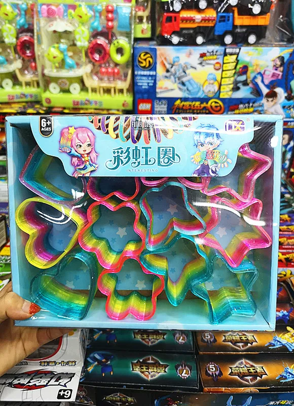 Умная игрушка для детского сада, магический пластиковый пружок Slinky, раннее образование, ностальгия