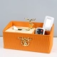 Квадратная бумажная коробка для пашельки рис оранжевый
