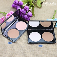 Bánh sửa chữa hai màu Highlight + Shadow Double Repairing Brightening Nasal Shadow Powder sửa đổi khuôn mặt Trắng nâu phấn nhũ highlight