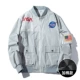 Áo khoác phi công NASA nam mùa xuân và mùa thu phong cách Mỹ dáng rộng cỡ lớn đồng phục bóng chày ngắn áo khoác dụng cụ nhiều túi