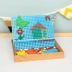 đồ chơi trẻ em nấm móng tay nấm kết hợp cái mỏ Ding chống đóng hộp đồ chơi lực lượng jigsaw puzzle vườn ươm 2-7 tuổi Đồ chơi bằng gỗ