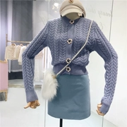 Giải phóng mặt bằng! Không được trả lại! Áo len họa tiết hoa nữ mùa thu 2018 áo len mới đơn của Hàn Quốc
