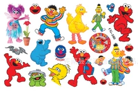 Sesame Street Phim Hoạt Hình Cơ Thể Sơn Nhập Khẩu Không Thấm Nước Kéo Dài Con Tattoo Sticker Nuôi Dạy Con Cái Đảng Dress Up xăm dán chữ