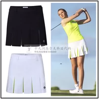 2019 đầu thu mới Hàn Quốc mua Descent * golf nữ xếp li váy ngắn thể thao golf váy - Trang phục thể thao quần adidas nữ