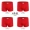 Quần lót nam võ sĩ thể thao thủy triều cotton trẻ trung phương thức bốn góc của năm sinh lợn lớn quần short màu đỏ đầu - Giống cái