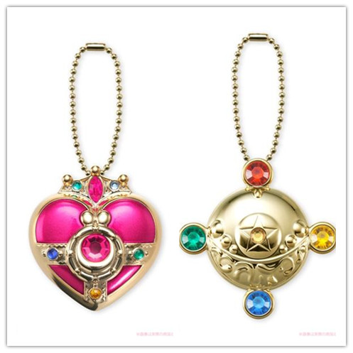 Proxy Cartoon Moon Prism + Heart Of The UniverseSailor Moon Wan Dai Mini Transfiguration device Eat and play box eggs Transfiguration mirror Transfiguration pen Sugar box Pendant Japanese version