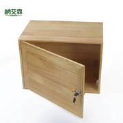 Kệ sách mới khóa tủ khóa thông tủ sách đồ nội thất tủ nhỏ tủ gỗ rắn tủ lưu trữ duy nhất tủ gỗ