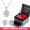 [White Diamond] S925 Silver Ear Stud+[White Diamond] Necklace+Rose Gift Box