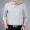 2018 người đàn ông mới của dài tay T-Shirt cotton lỏng trung niên cha nạp sọc ve áo bất pocket POLO áo sơ mi áo phông trắng nam