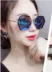 Phiên bản Hàn Quốc của kính râm đa giác chống tia cực tím nữ màu đỏ 2018 mới gương thời trang tròn mặt kính râm đường phố Kính râm