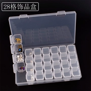 Dụng cụ làm móng 28 hộp trang sức hộp có thể được lắp ráp tháo rời hộp nhựa hộp nữ trang hộp lưu trữ - Công cụ Nail