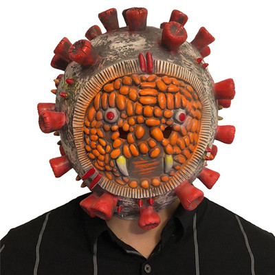 taobao agent New type of coronary virus modeling creative Halloween mask Mask latex head cover resistance propaganda props