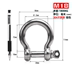 đồng hồ đo áp suất chân không Thuyền thép không gỉ 304/316 Nhật Bản loại U loại D Bow Horseshoe Buckle M4M5M6M8M10M12M14M16 đồng hồ đo nhiệt độ dạng dây Thiết bị & dụng cụ