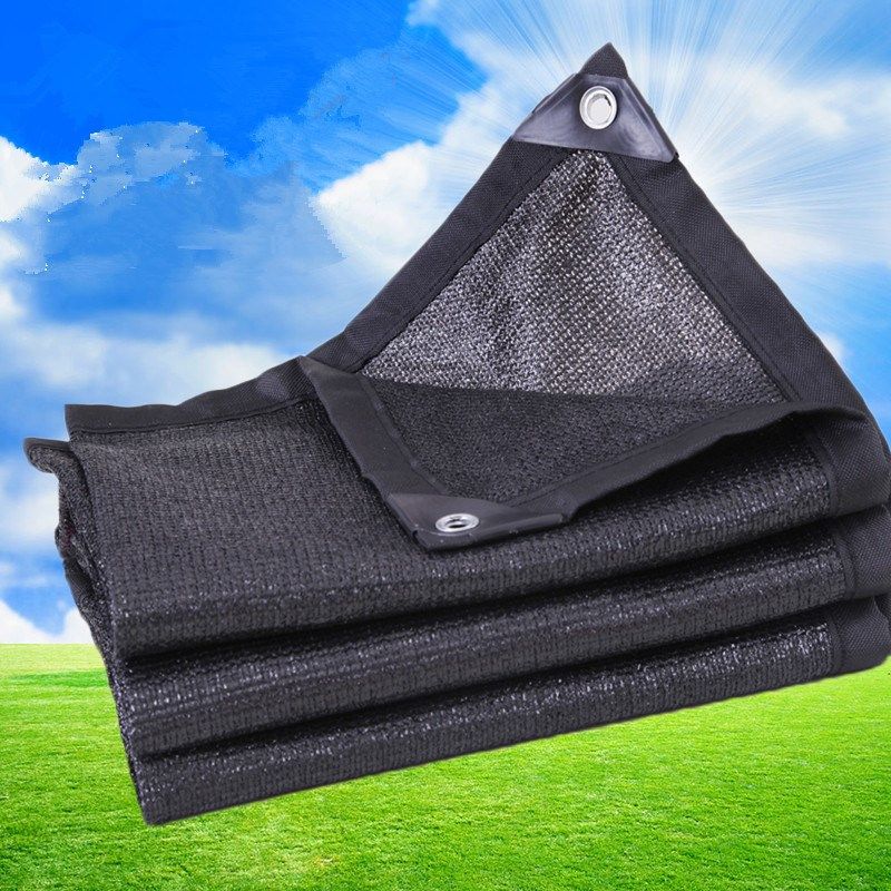 黑色挡太阳的隔阳布遮阴遮阴网家用遮阳带加厚阳光房用4针遮阳网商品